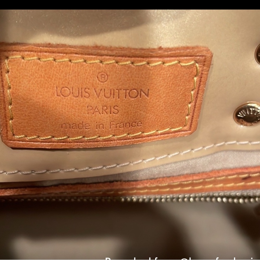 Auth Louis Vuitton Vernis Reade PM Cream Tan Lt Beige Purse Bag Luxury Designer - Picture 5 of 17